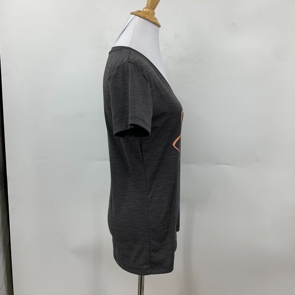 Under Armour T Shirt Womens XS Extra Small Gray V Neck HeatGear Performance Tee - Picture 5 of 10